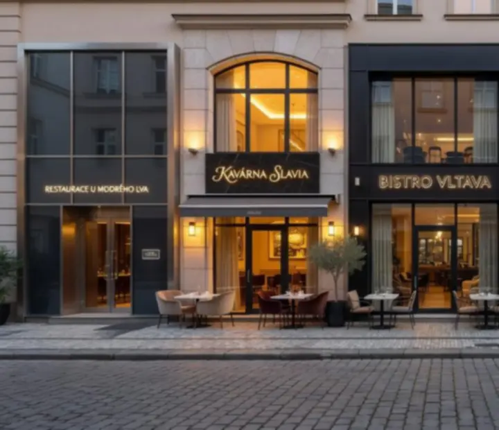 Výběr elegantních restaurací a kaváren po celé České republice